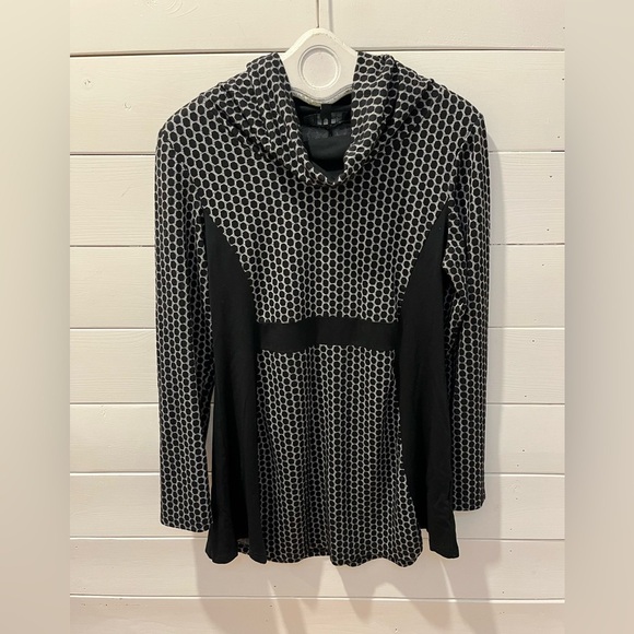 🖤 Black and grey cowl neck tunic – DINH BA – Size XL🖤 - Picture 1 of 9